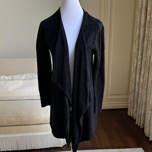 Barefoot Dreams Black Women's Cardigan or robe for Lounging.